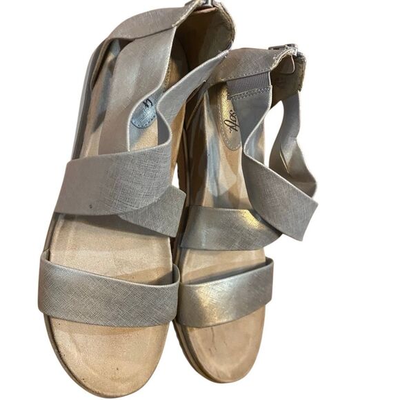 EuroSoft Sofft size 11 M sandals zipper back gray - Picture 6 of 7